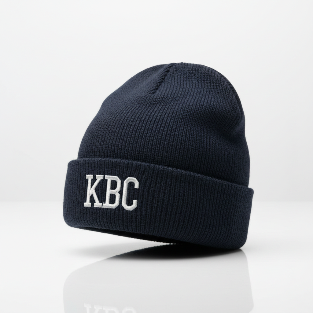 Custom KBC Embroidered Beanie Cap with Logo