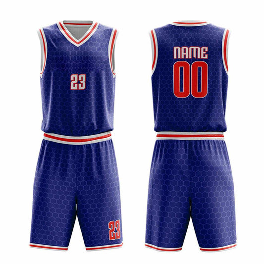 Custom reversible basketball jersey front and back