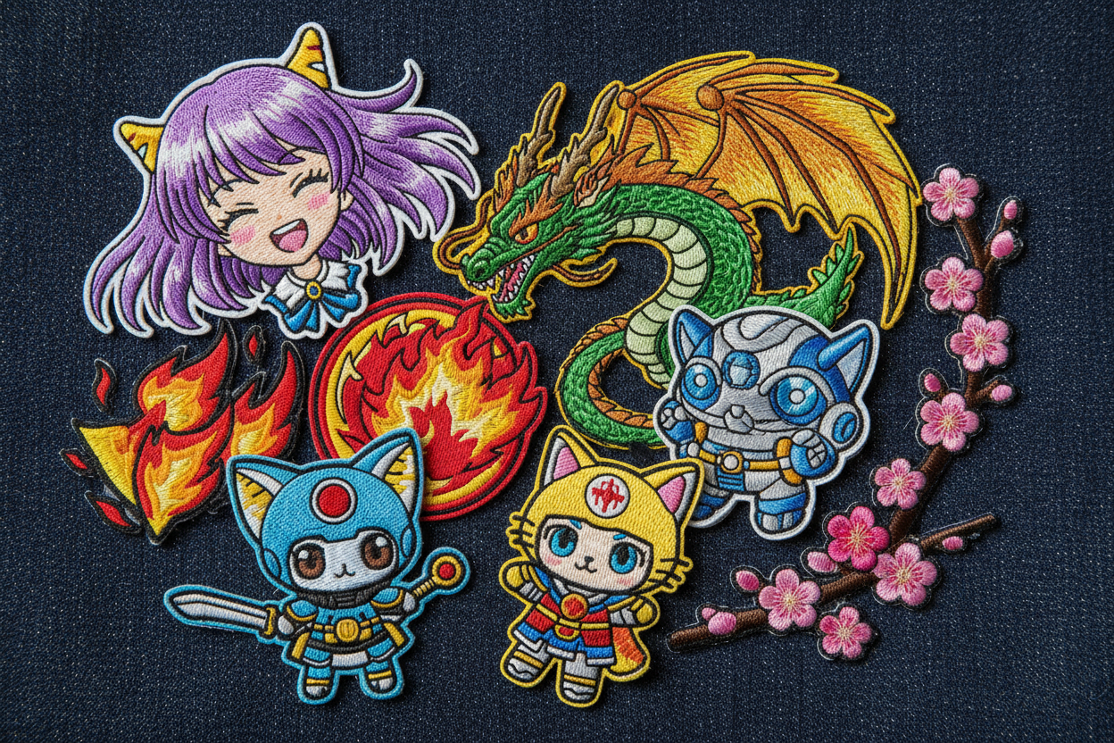 Anime Embroidery Patches