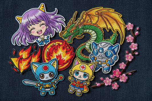 Anime Embroidery Patches