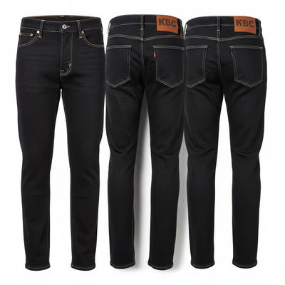 Black Denim Jeans - Premium Dark Wash Bulk Manufacturing