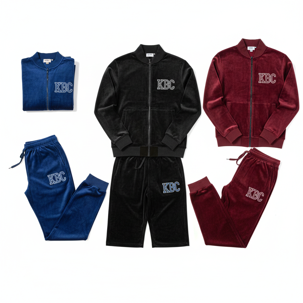 Velour Tracksuits - Premium Casual Sets | Bulk Manufacturing