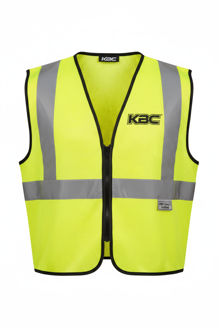 Hi-vis safety vest ANSI certified - bulk manufacturing